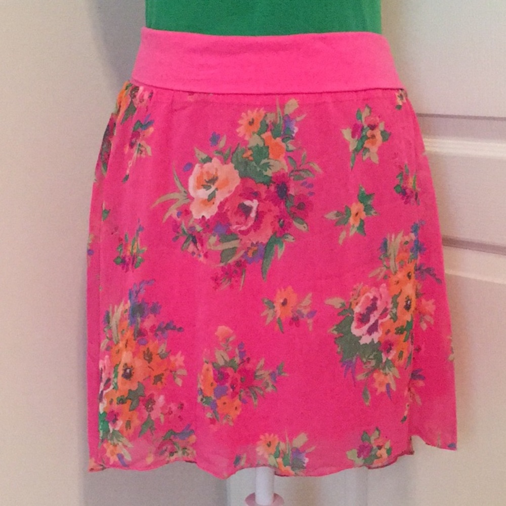 Aeropostale Floral Print Skirt